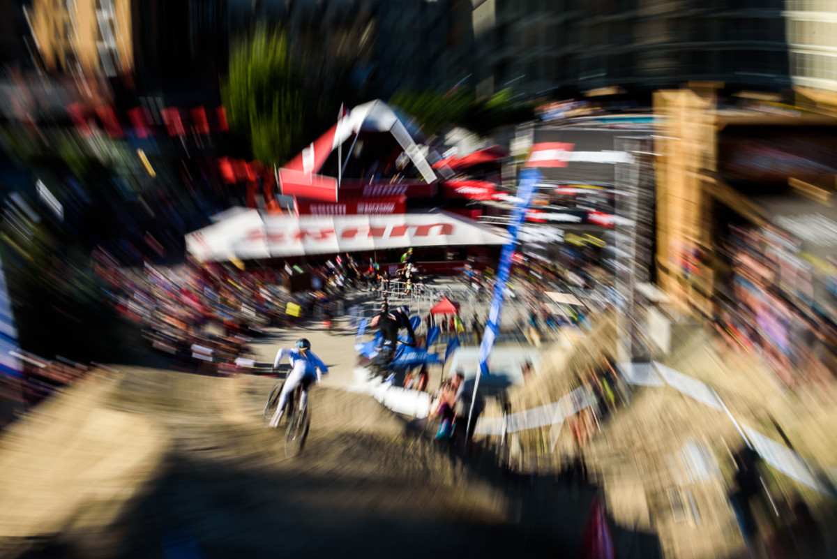 Ever watched a dual-slalom race on acid...man? Photo: Bruno Long