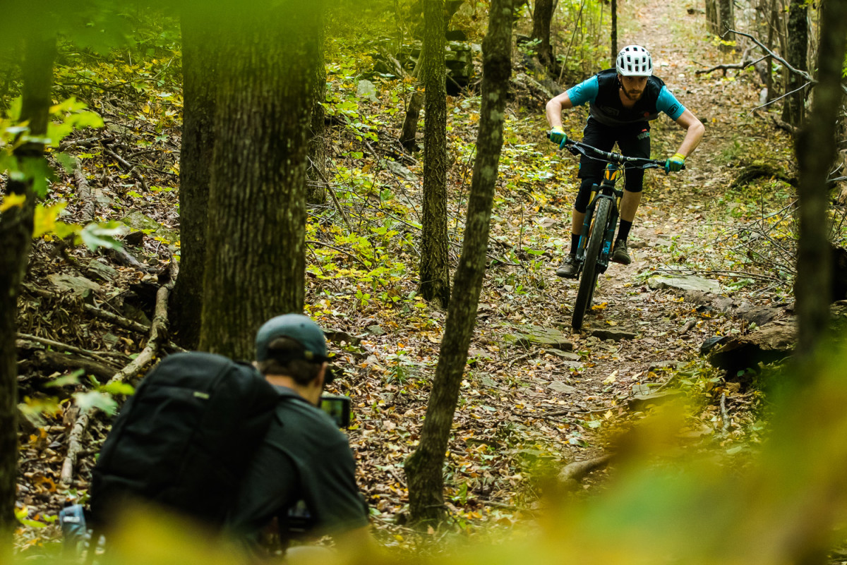 To help give our readers/viewers a better feel for how each bike performs on the trail, we film countless hours of riding action for the 'Roundtable Reels' videos that we'll roll out from January to March of 2017. We like to include a mix of climbing and descending action, throwing in a few tight, slow-motion shots on each bike so it's easy to see how the suspension is working. For the past few years, we've used some of the best filmmakers in mountain biking. And this year is no exception, with Rupert Walker and Liam Mullany comprising our all-star