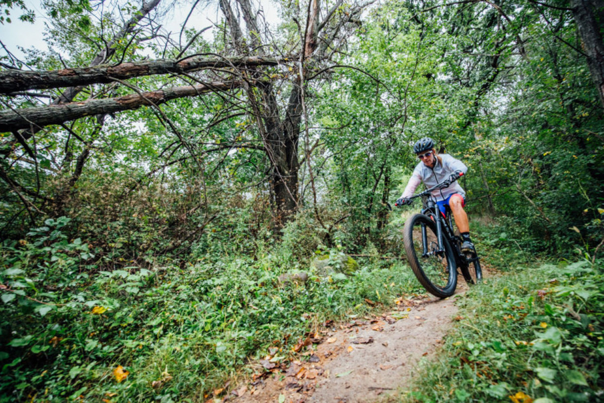One perk of being at the summit was the chance to ride Trek's private trails, just outside headquarters.
